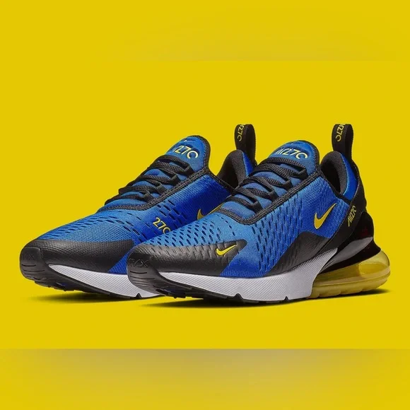 Men’s Nike Air Max 270 Blue and Black - Picture 2 of 9